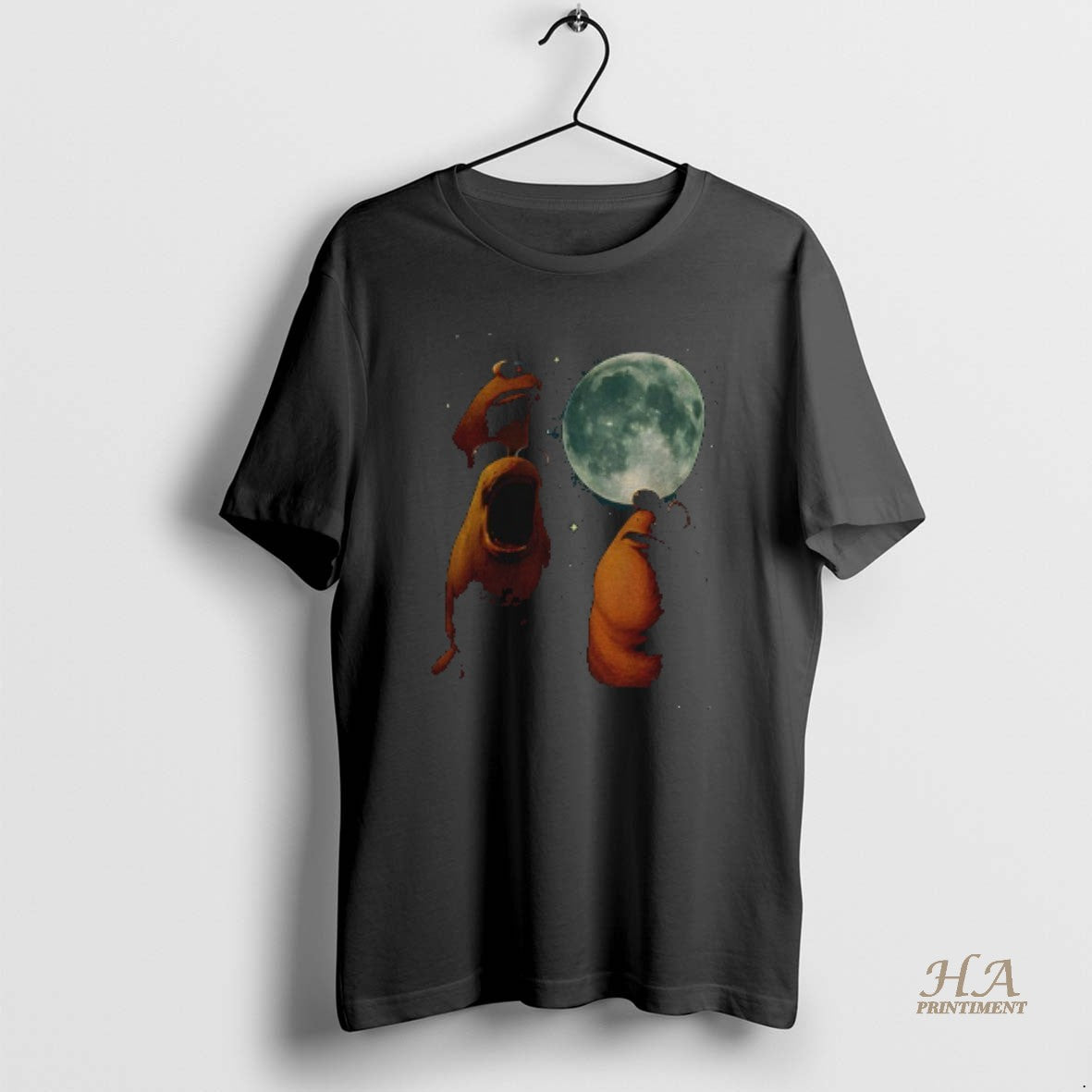 Official Marcus The Worm Under Moonlight Retro Graphic