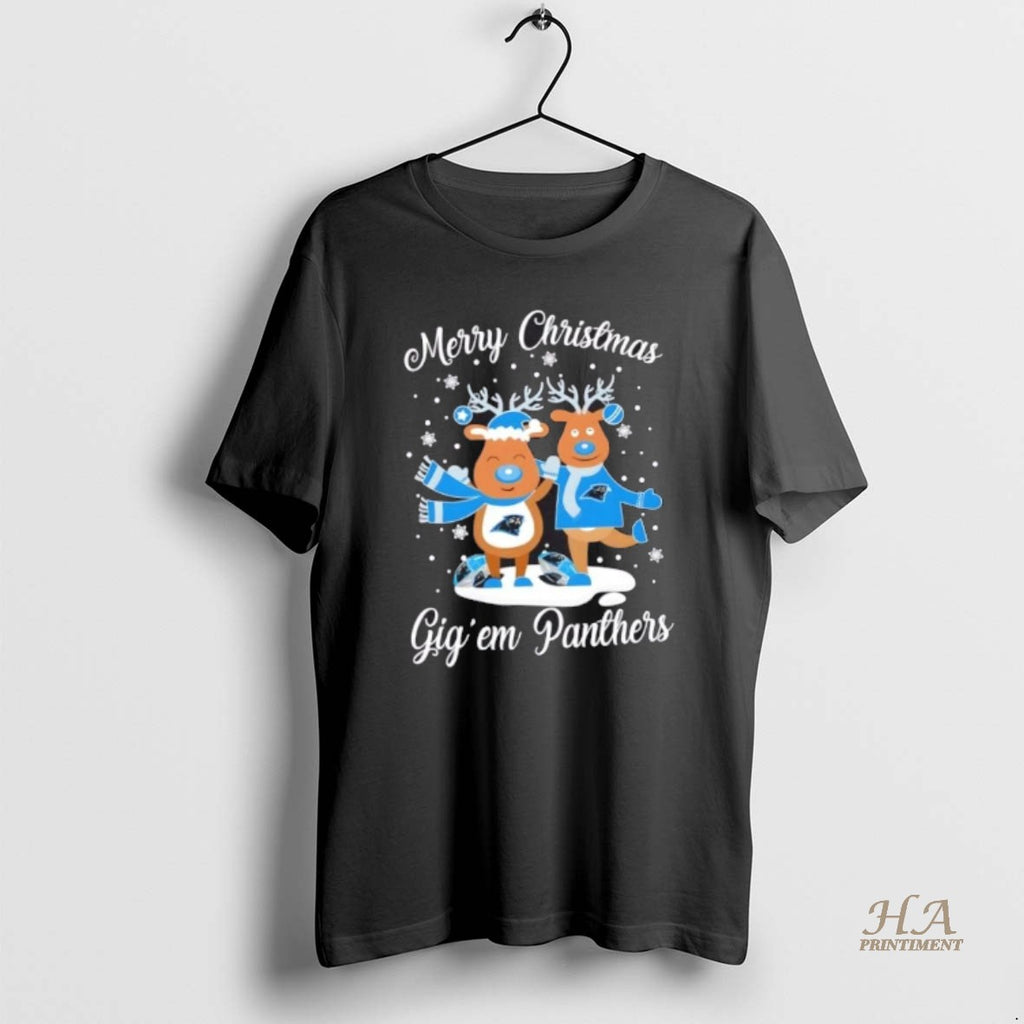 Official Merry Christmas Gig Em Carolina Panthers Football