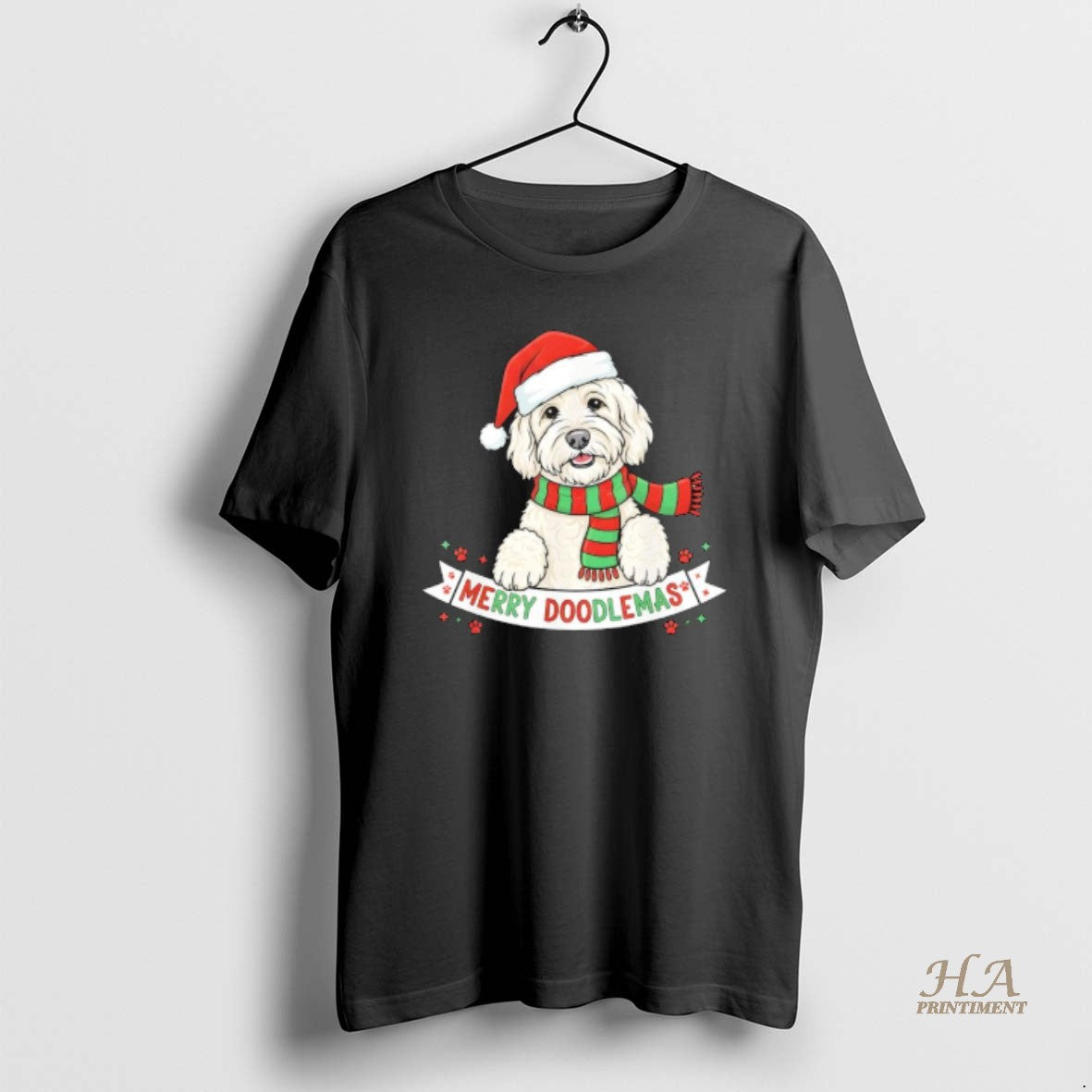 Official Merry Doodlemas Goldendoodle Christmas Dog