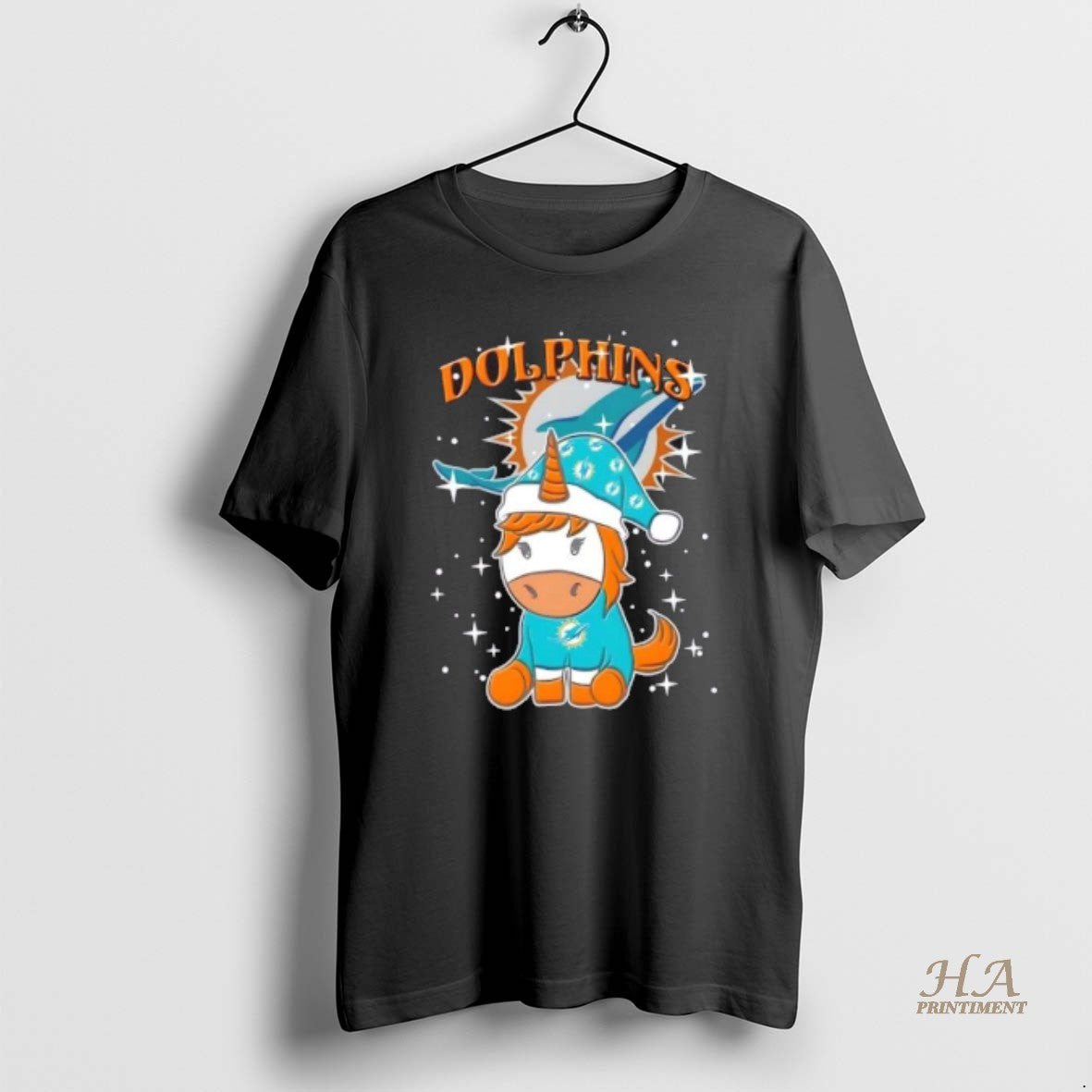 Official Miami Dolphins Football X Unicorn Merry Christmas