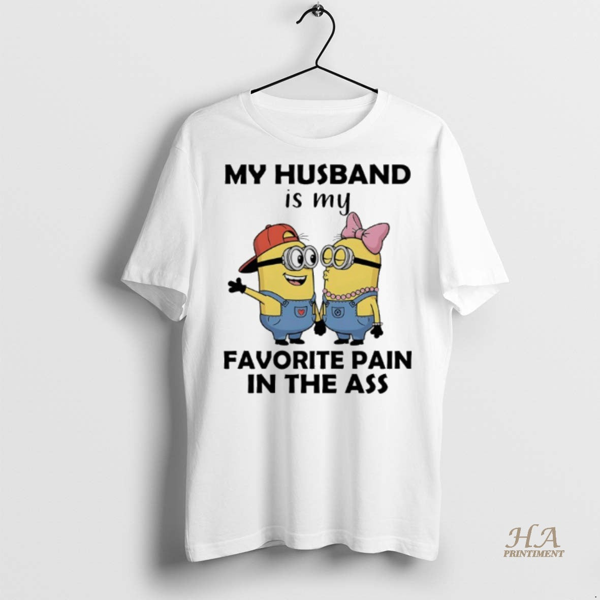 Official Minions Couple My Husband Is My Favorite Pain In The Ass Shirt