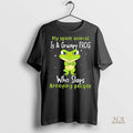 Official My Spirit Animal Is A Grumpy Frog Who Slaps Annoying People Shirt
