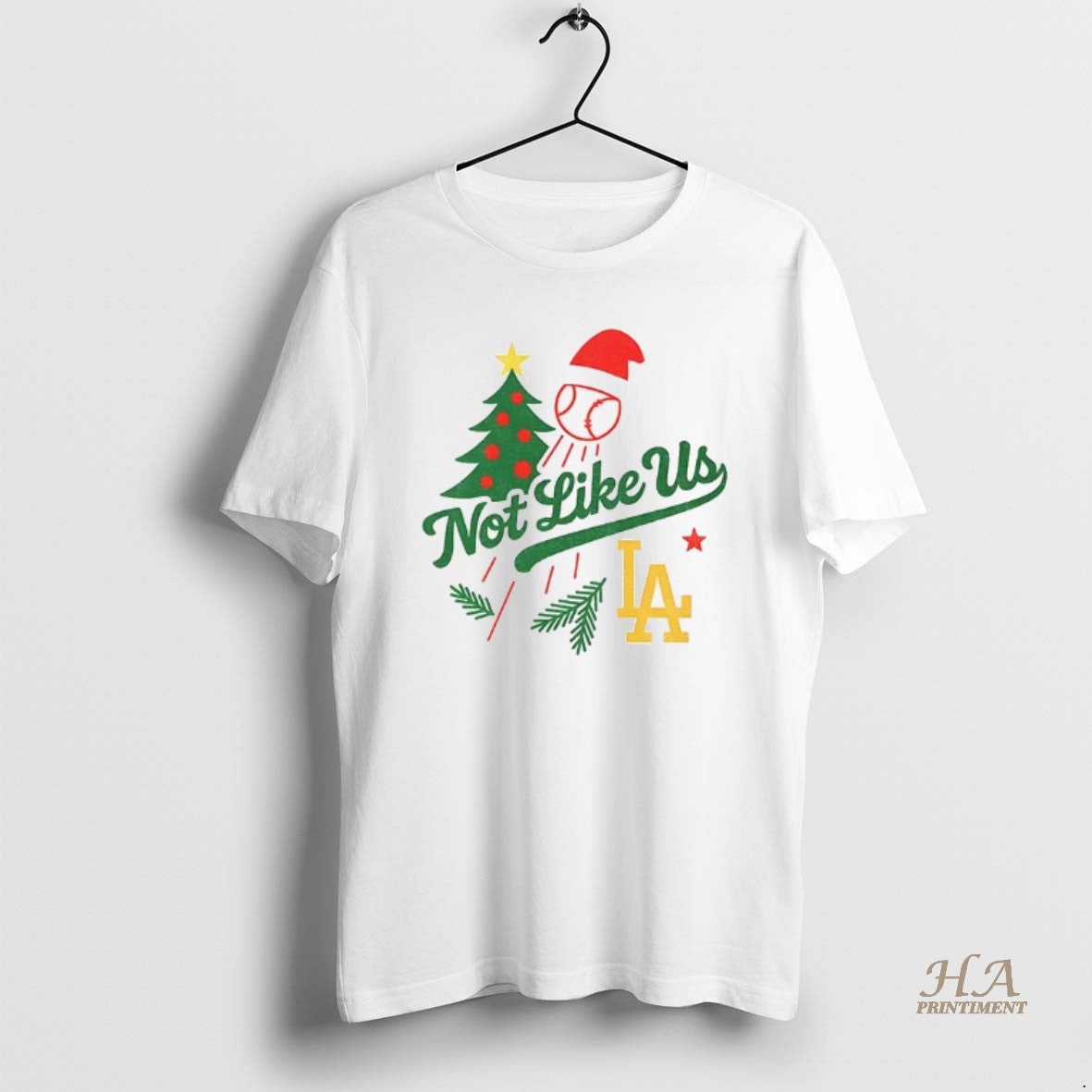 Official Not Like Us Santa Hat Christmas Baseball