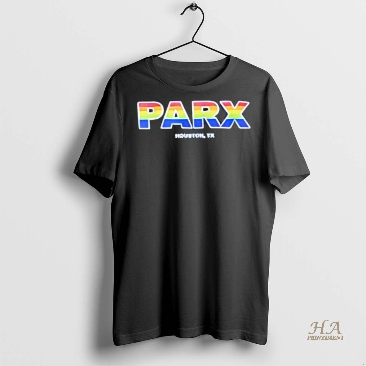 Official Parx Houston Tx Rainbow Gradient Shirt