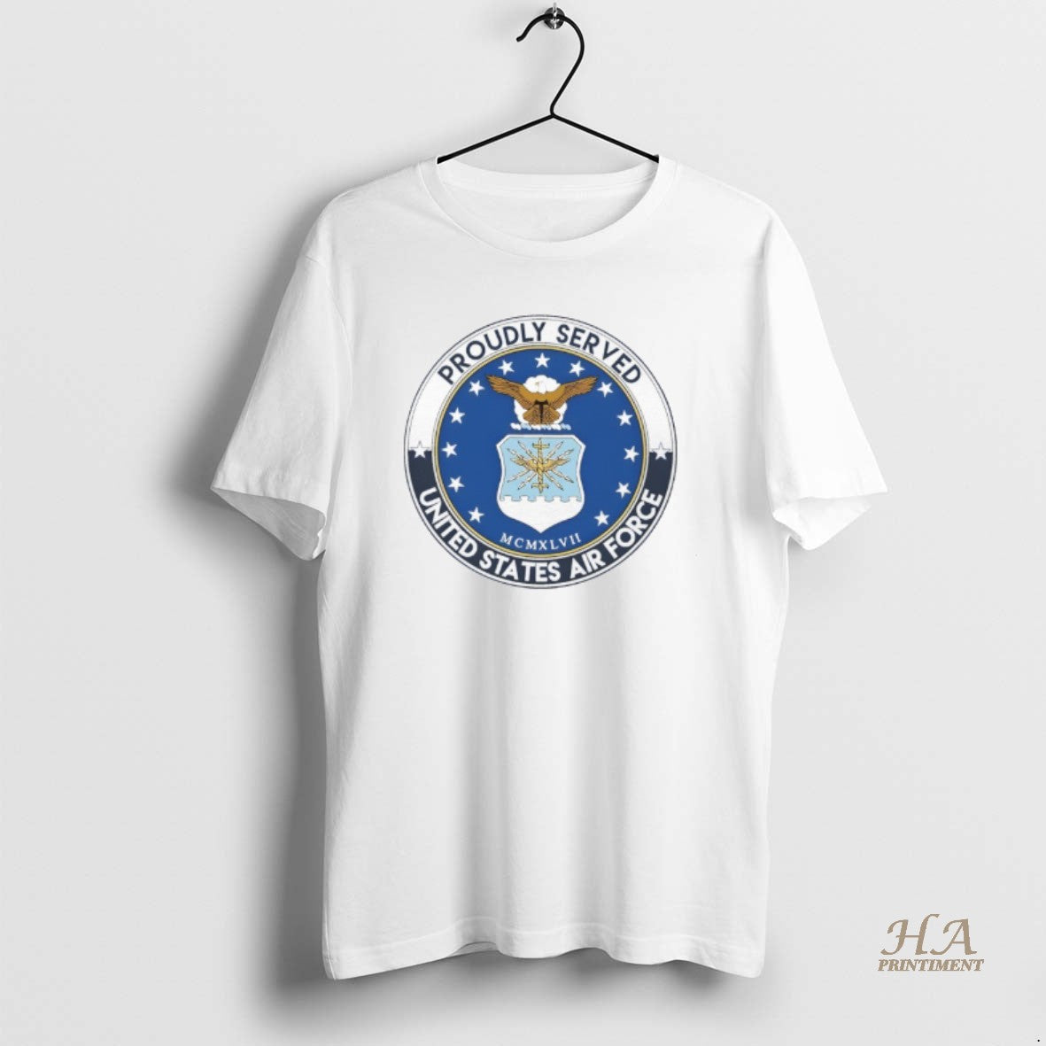 Official Proudly Served United States Air Force Logo