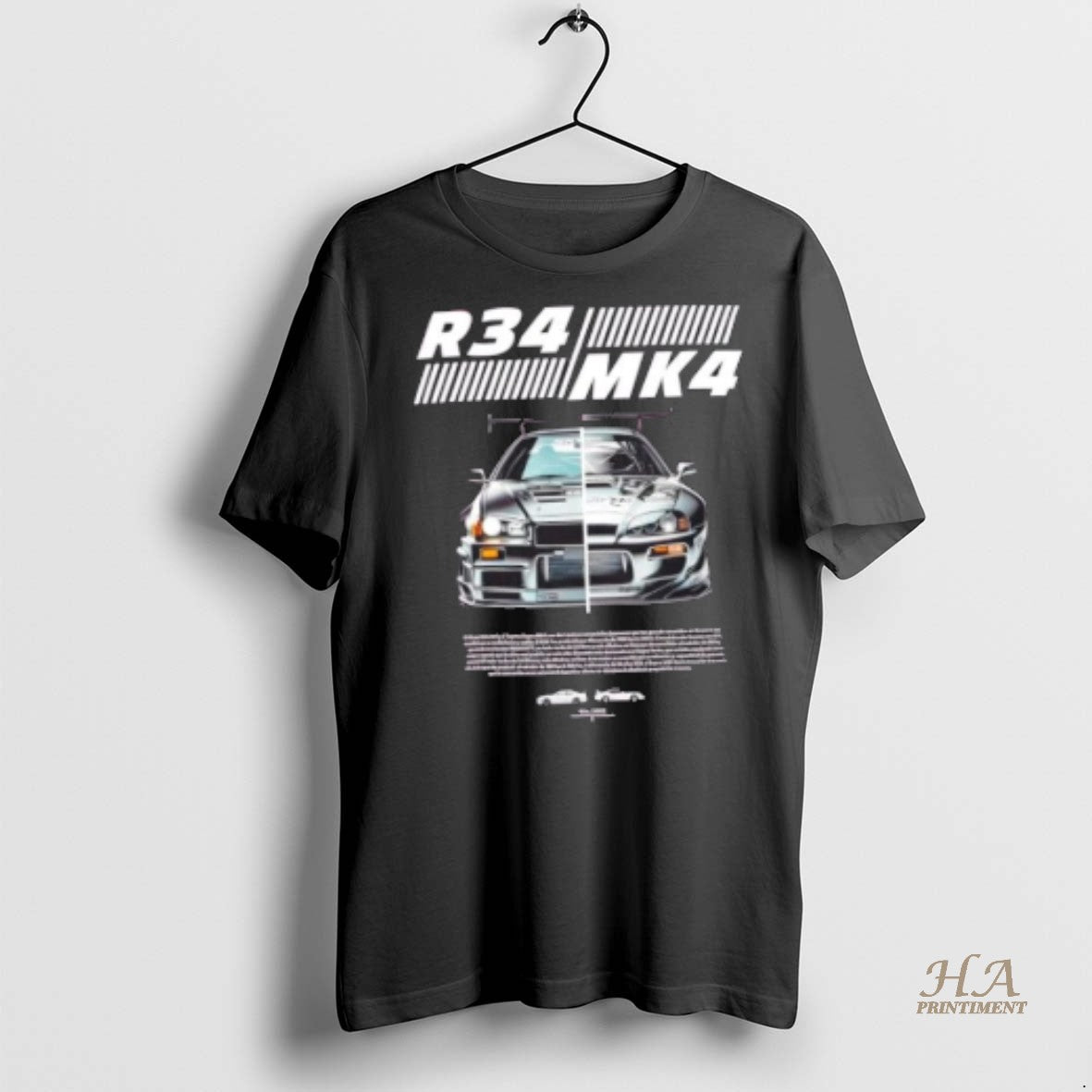 Official R34 Vs Mk4 Jdm Icons Side By Side Car Shirt