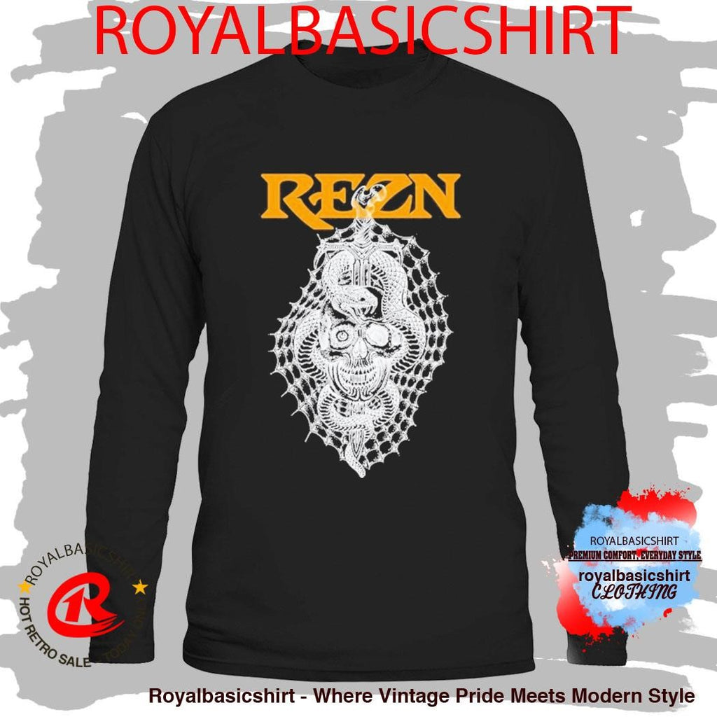 Rezn Impaled Sword Skull Snake Shirt