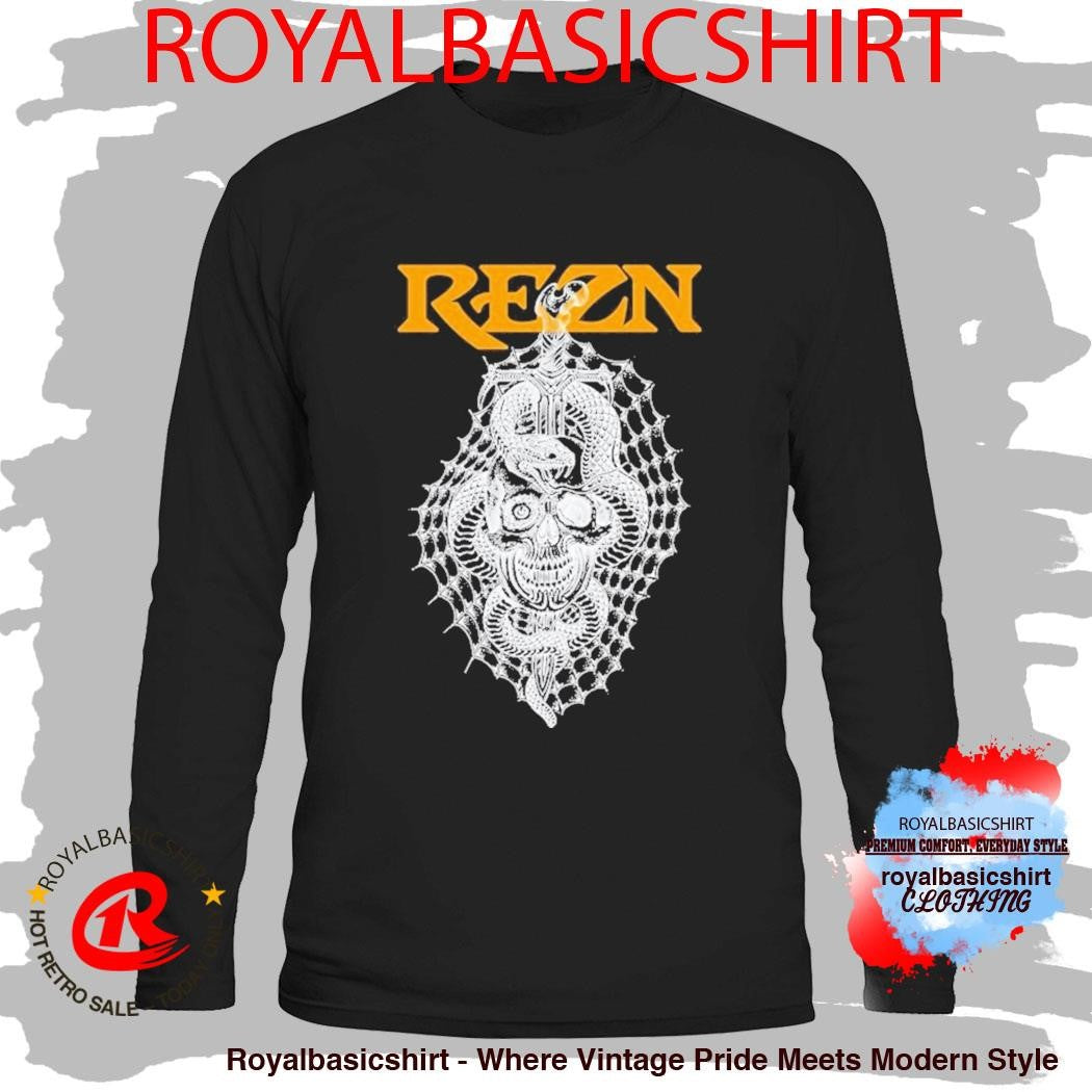 Rezn Impaled Sword Skull Snake Shirt