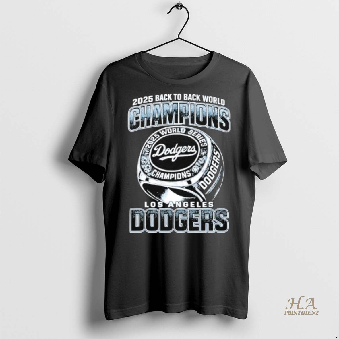 Official Ring Of 2025 Back To Back World Champions Los Angeles Dodgers Shirt