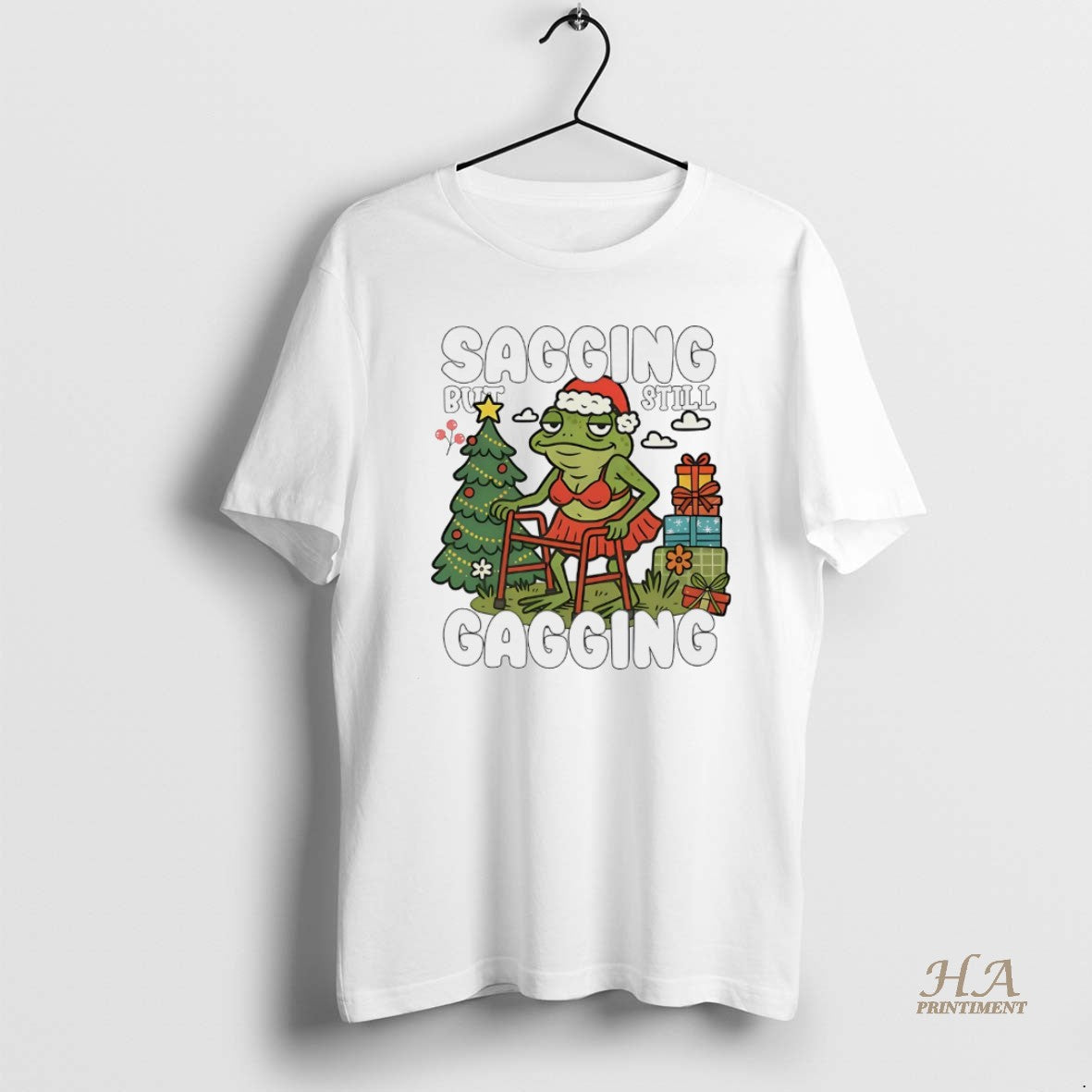 Official Sagging But Still Gagging Christmas White