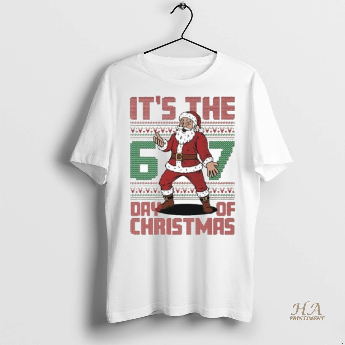 Official Santa Claus 6 7 Day Of Christmas Ugly Shirt