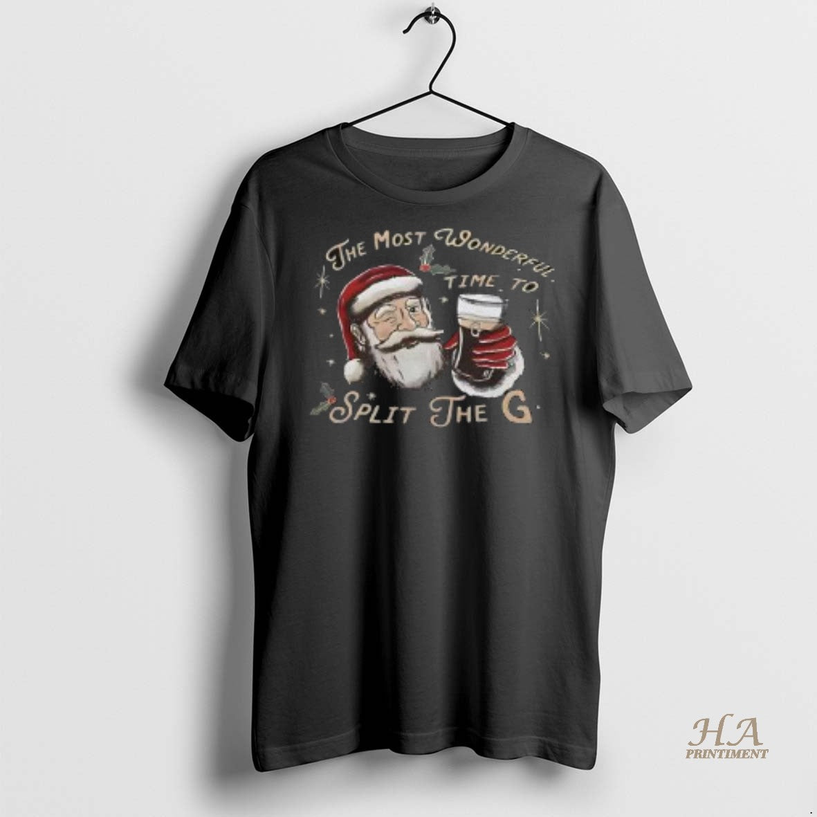 Official Santa Claus Most Wonderful Time To Split The G Christmas Shirt