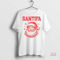 Official Santa Claus Big Face Santifa Merry Christmas 2025 Shirt