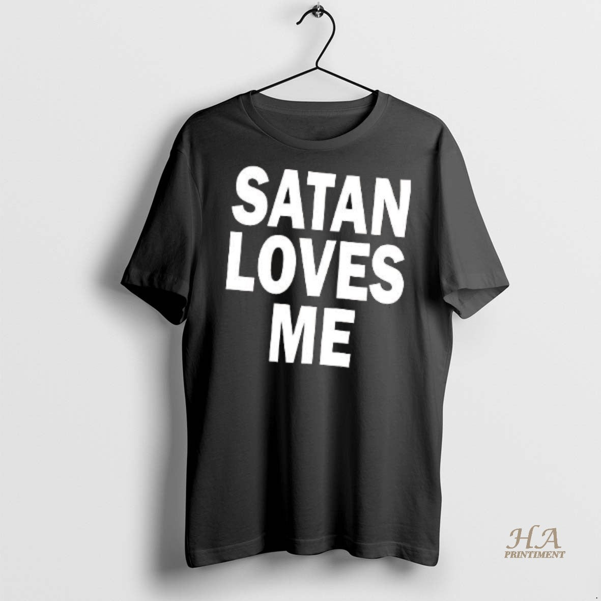 Official Satan Loves Me Merry Christmas Shirt