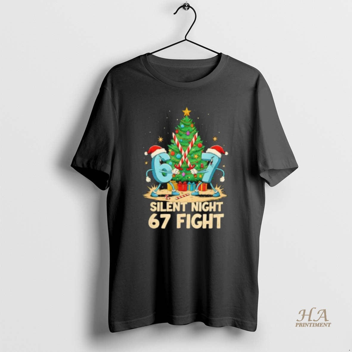 Official Silent Night 67 Fight Funny Christmas
