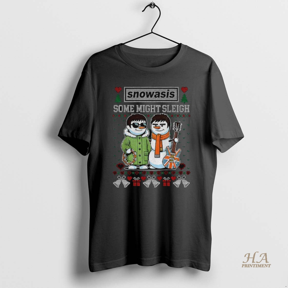 Official Snowasis Some Might Sleigh Christmas Funny Xmas Music Band