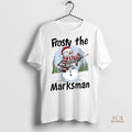 Official Snowman Frosty The Marksman Christmas Shirt