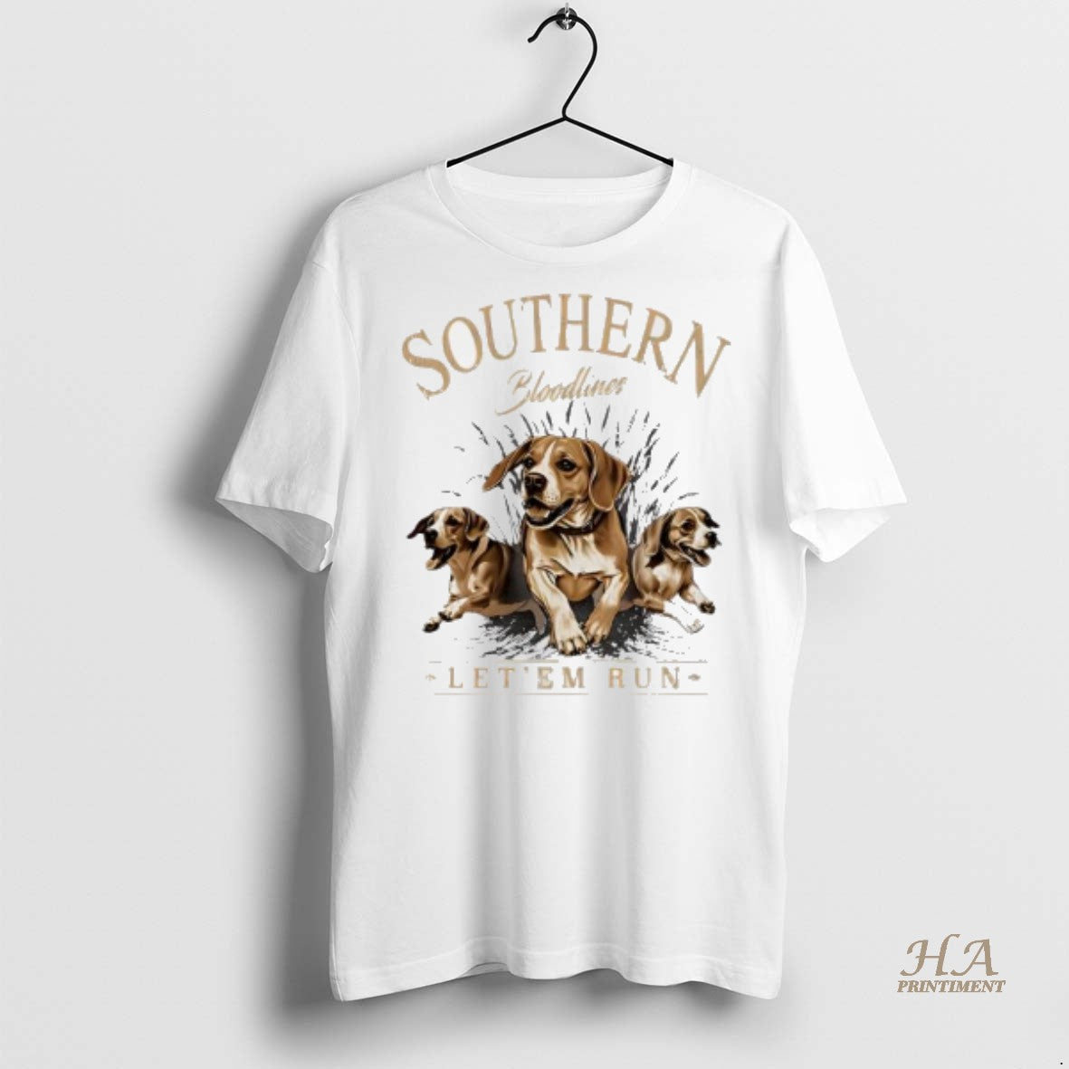 Official Southern Bloodlines Hunting Dog Let Em Run Shirt