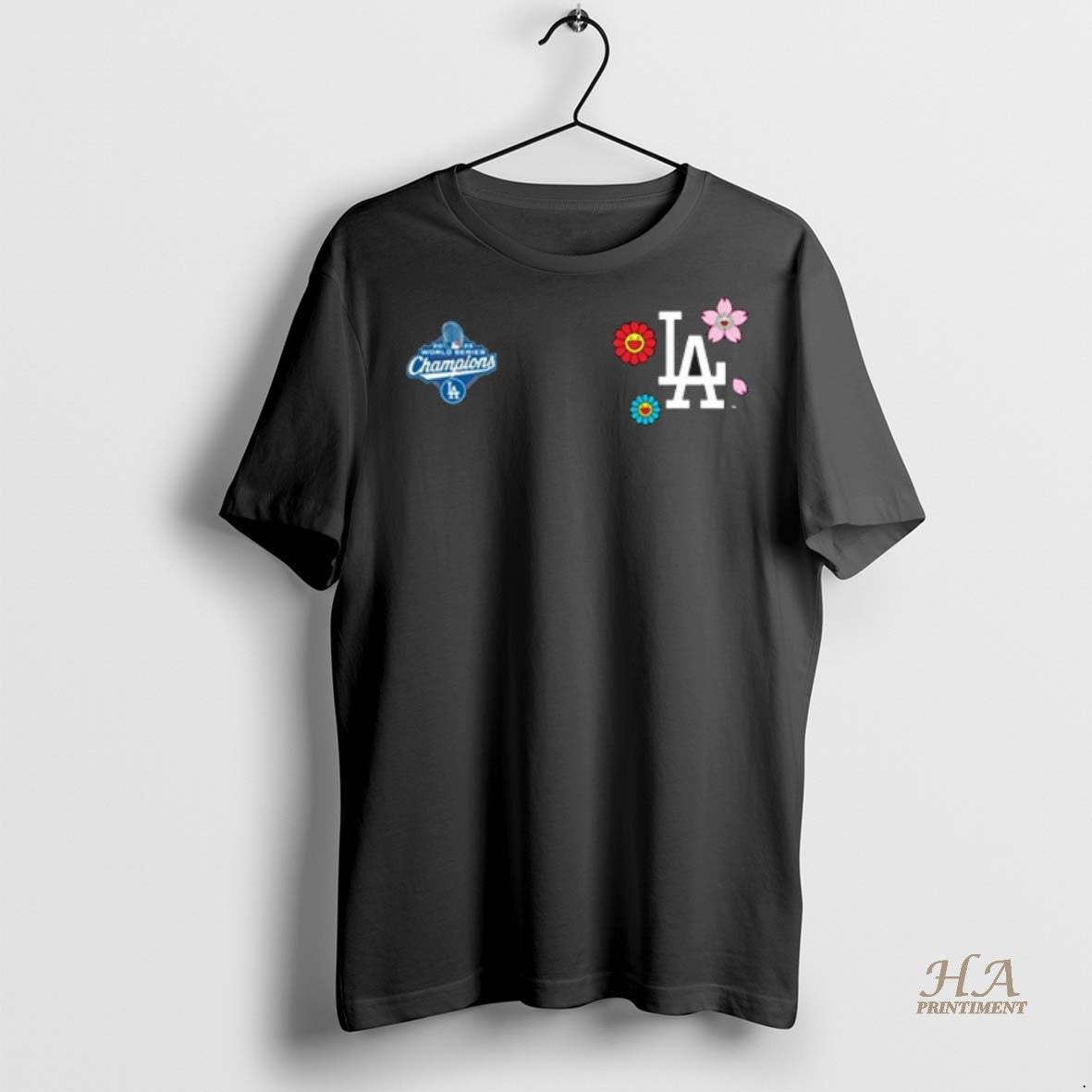 Official Takashi Murakami X Los Angeles Dodgers 2025 World Series Champions Flower Shirt