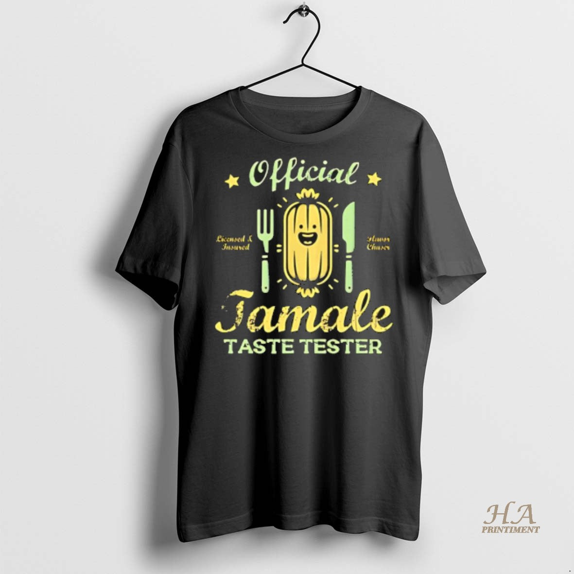 Official Tamale Taste Tester Funny Retro Black Shirt