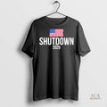 Official The 2025 Shutdown American Flag Shirt