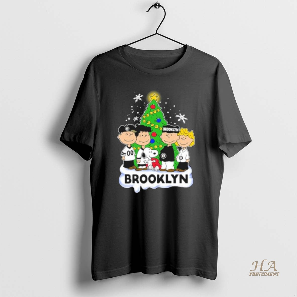 Official The Peanuts Brooklyn Nets Merry Christmas