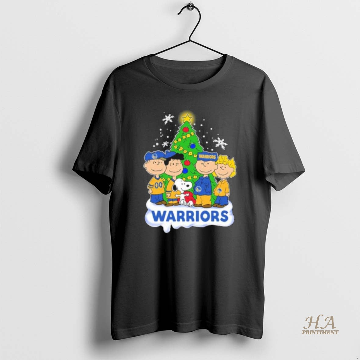 Official The Peanuts Golden State Warriors Merry Christmas