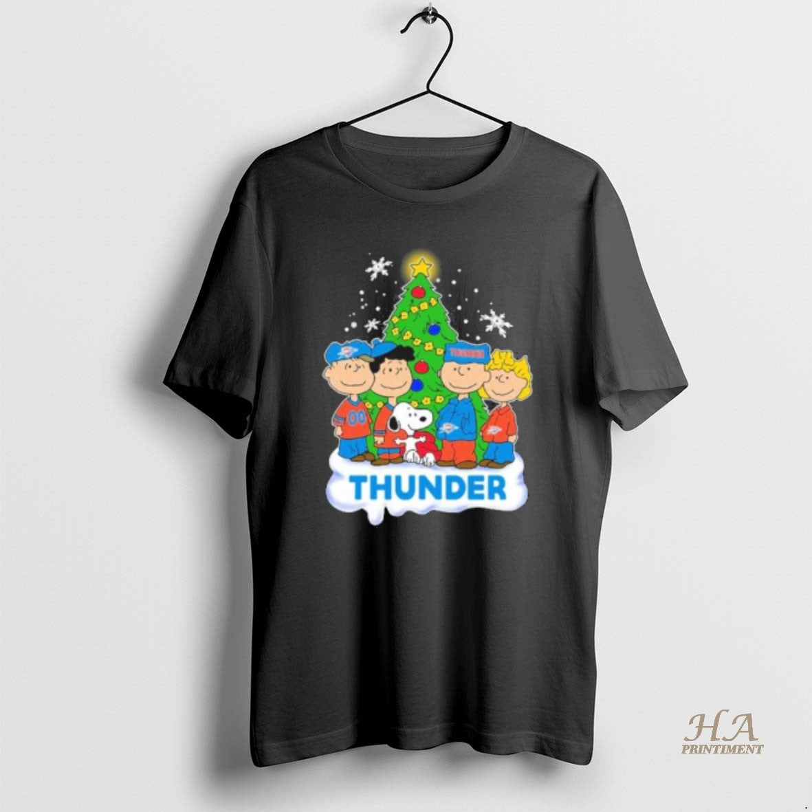 Official The Peanuts Oklahoma City Thunder Merry Christmas