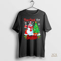 Official Too Cool For Santa Merry Christmas Snowman Sunglasses Drink Coffee Black