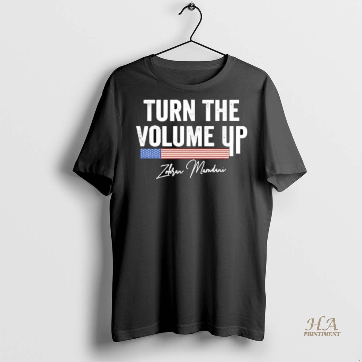 Official Turn The Volume Up Zohran Mamdani Nyc Mayor Text Shirt