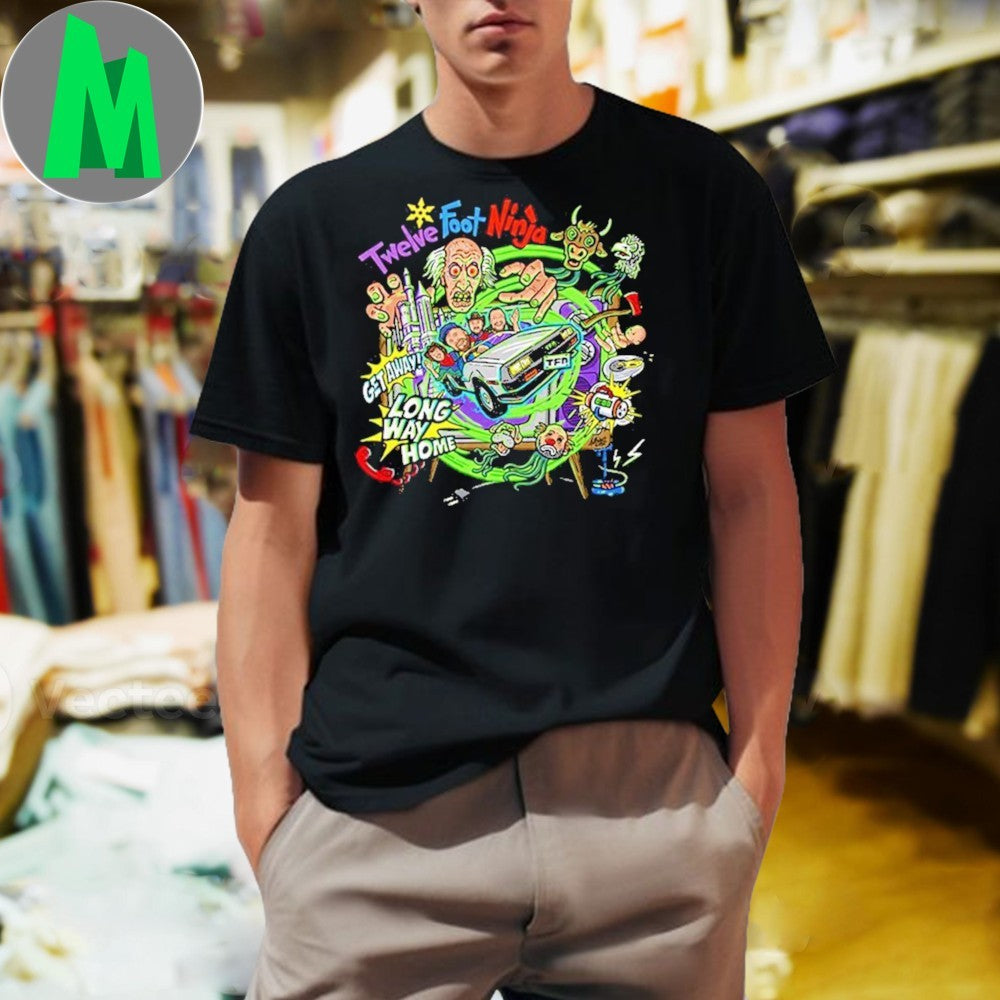 Twelve Foot Ninja Getaway Long Way Home Band Art T-Shirt