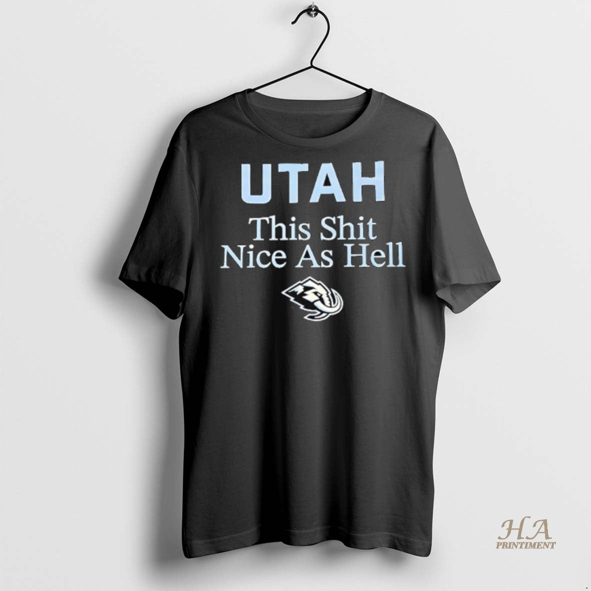 Official Utah This Shit Nice As Hell Utah Mammoth Logo Shirt