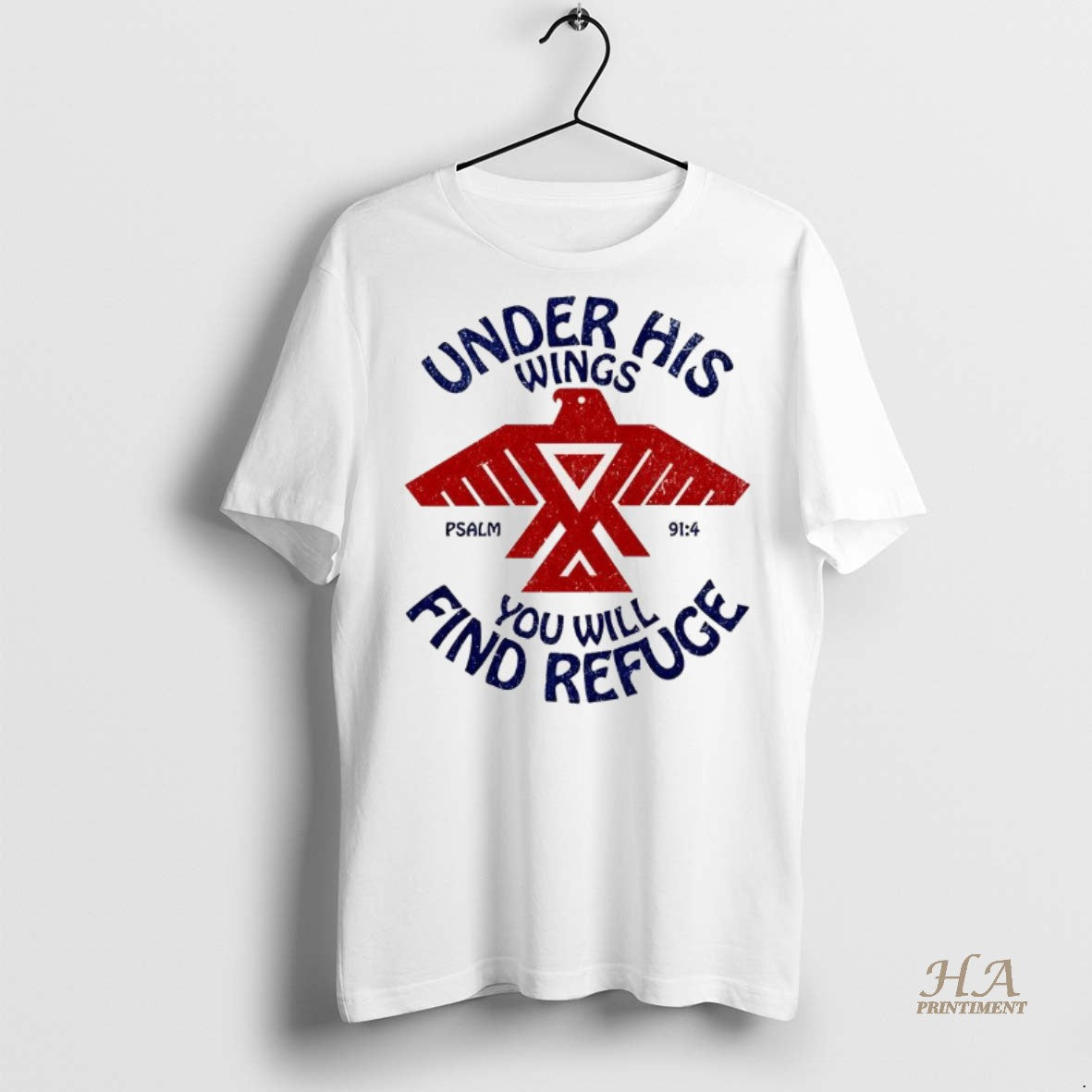 Official Under His Wings You Will Find Refuge Psalm 914 Shirt