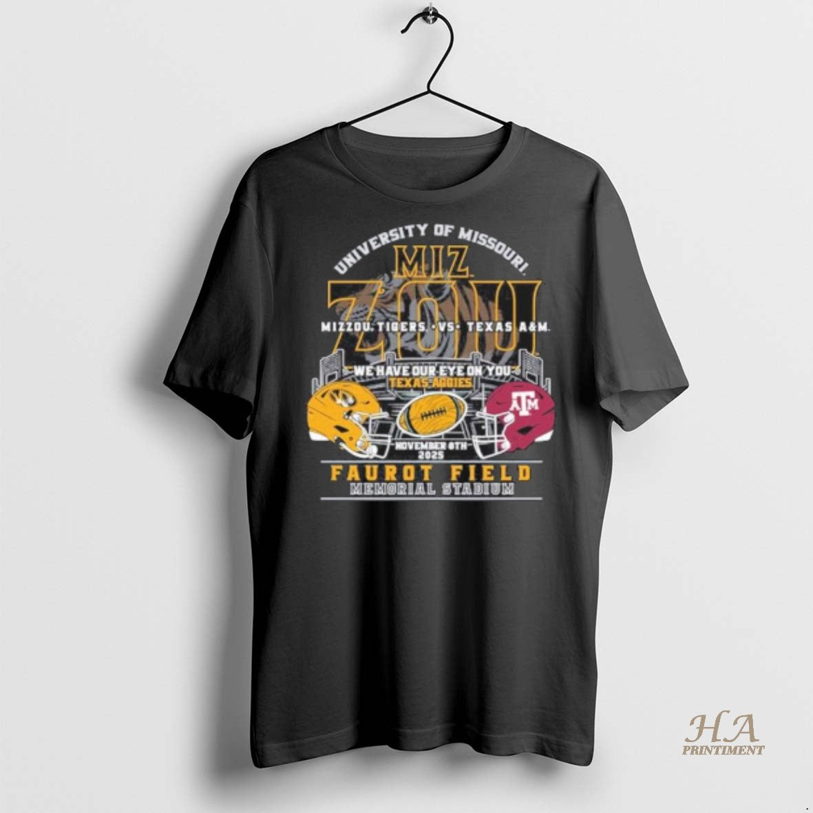 Official We Have Our Eye On You Missouri Tigers Vs Texas Am Aggies Shirt