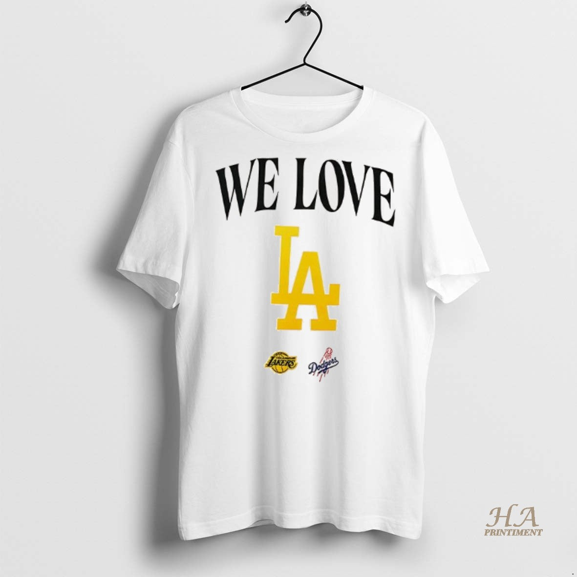 Official We Love Los Angeles Lakers And Los Angeles Dodgers Shirt