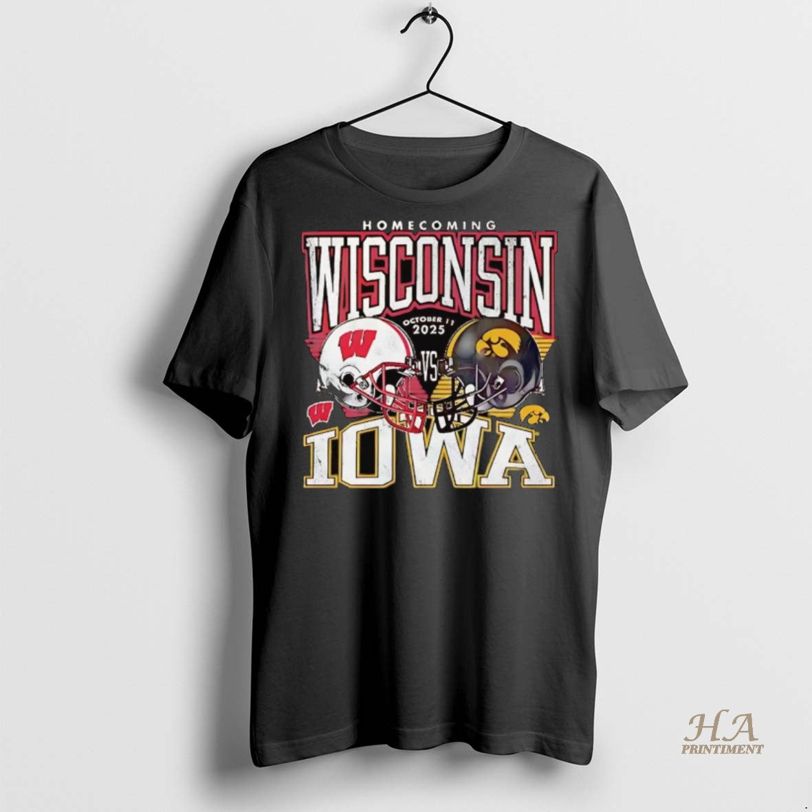Official Wisconsin Badgers Vs Iowa Hawkeyes Homecoming 2025 Shirt