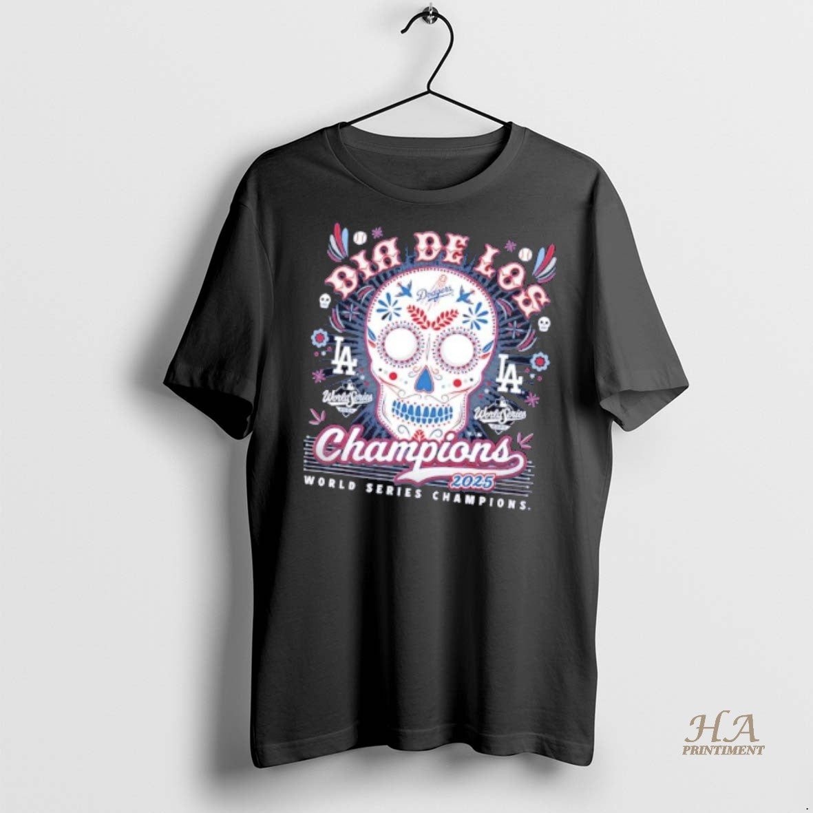 Official Zhlbktyl Los Angeles Dodgers Dia De Los Champions World Series 2025 Shirt