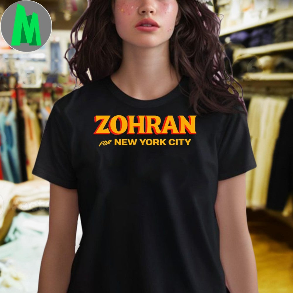 Zohran For New York City Political Campaign T-Shirt