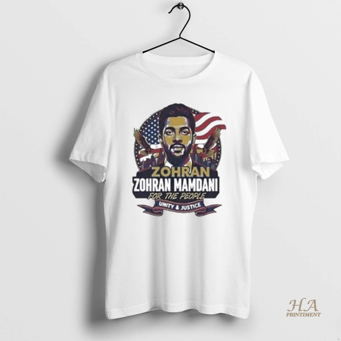Official Zohran Mamdani For The People Unity And Justice Usa Flag Retro
