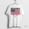 Official Zohran Mamdani Turn The Volume Up Signature American Flag Shirt
