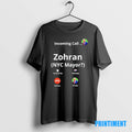 Official Zohran Mamdani For Nyc Mayor Funny Fake Call Screen Graphic Tee Sweater