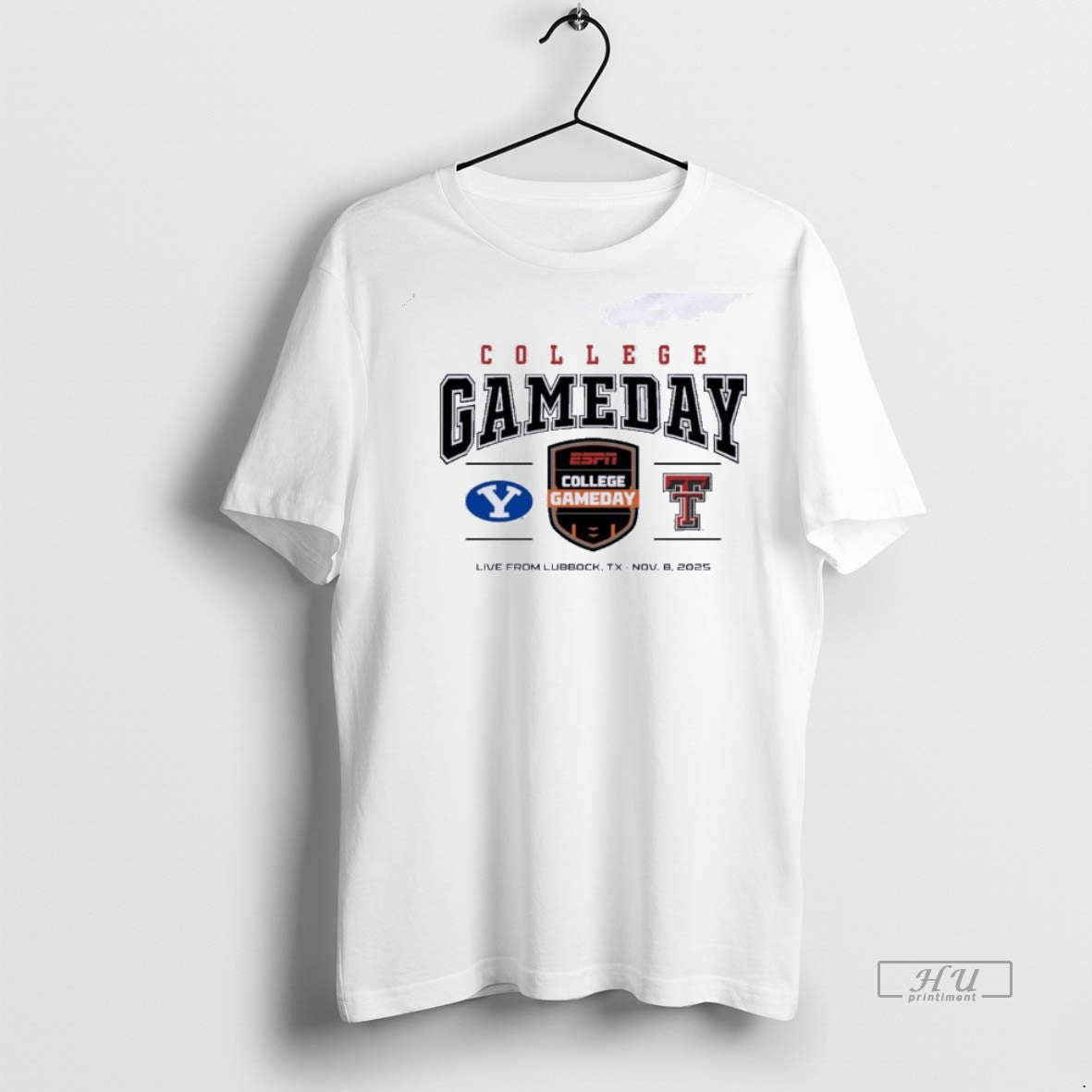 Officials 2025 College Gameday Texas Tech Vs Byu Cougars Logo Premium Tee Shirt Sweater