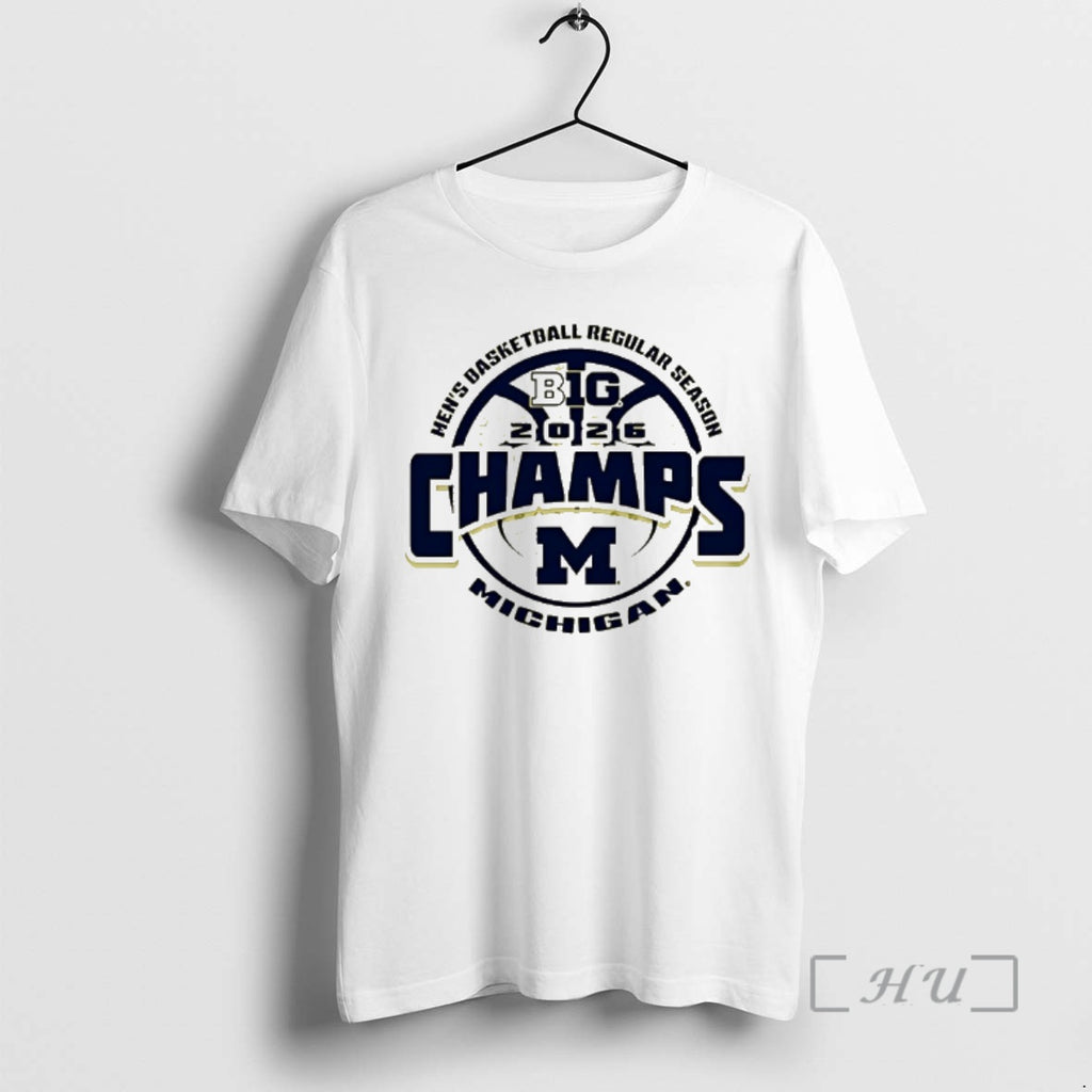 Officials 2026 Big Ten Mens Basketball Regular Season Champions Michigan Wolverines Premium T Shirts Sweater
