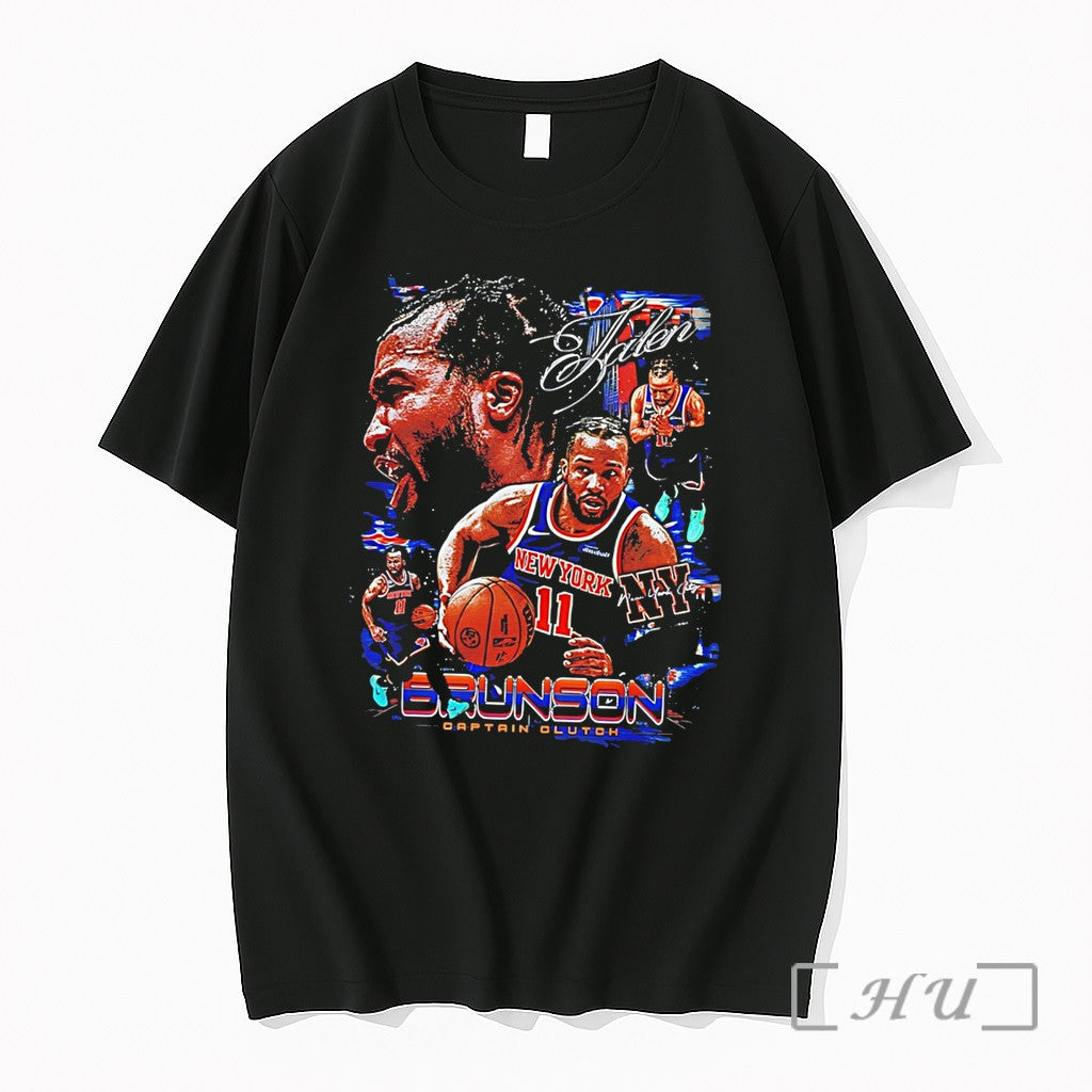 Officials 2026 Captain Clutch Jalen Brunson Vintage Tee Unisex , , , Long Sleeve Tee