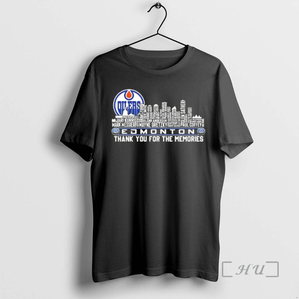 Officials 2026 Edmonton Oilers All Names City Skyline