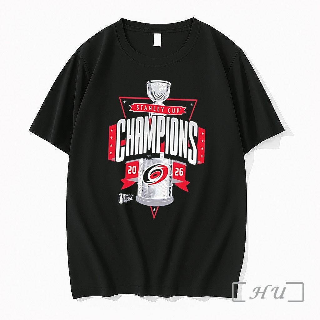 Officials 2026 Stanley Cup Champions Carolina Hurricanes Logo Tee Unisex , , , Long Sleeve Tee