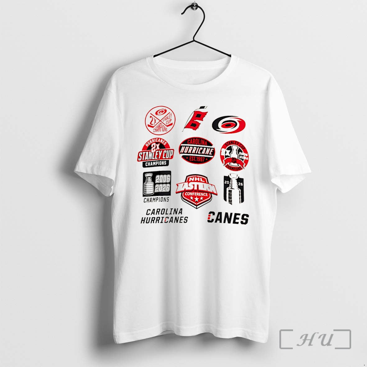 Officials 2x Stanley Cup Champions Carolina Hurricanes 2026 Graphic Tee Unisex , , , Long Sleeve Tee