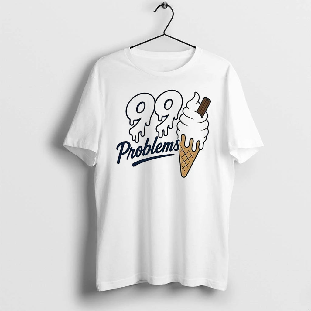 Officials 99 Problems Ice Cream Funny Food Pun Soft Serve Tee Premium T Shirt