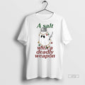 Officials A Salt With A Deadly Weapon Ghost Chrismas Lights Graphic Premium Tee Shirt Sweater