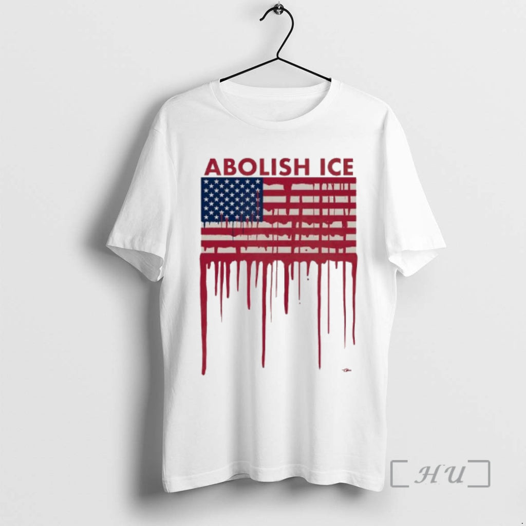 Officials Abolish Ice American Flag Blood